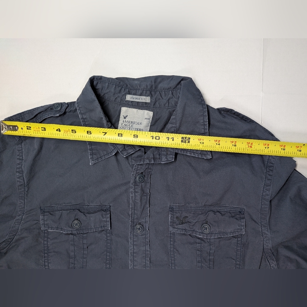 American Eagle Men's Vintage Fit Button Up - Picture 7 of 12